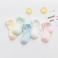 5 Pairs/lot 0 to 7 Years Spring Summer Thin Mesh Socks For Girls Boys Cute Animal Children's Thin Sock Baby Newborn Short Socks