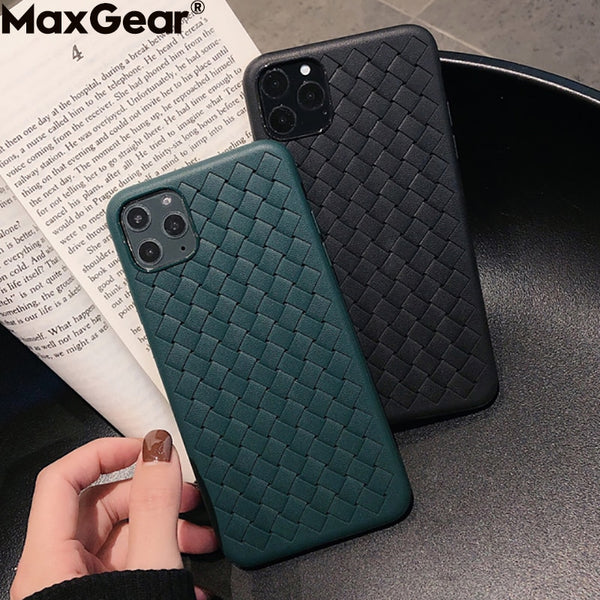 Silicone Soft Mesh Weave Case For iPhone 11 Pro Max XS 6 6S 7 8 Plus X XR