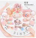 18pcs Baby Girl Headband for Children's Turban Darling Bows Kids Headwear Elastic Hair Bands Clips Hairpins Set Baby Accessories