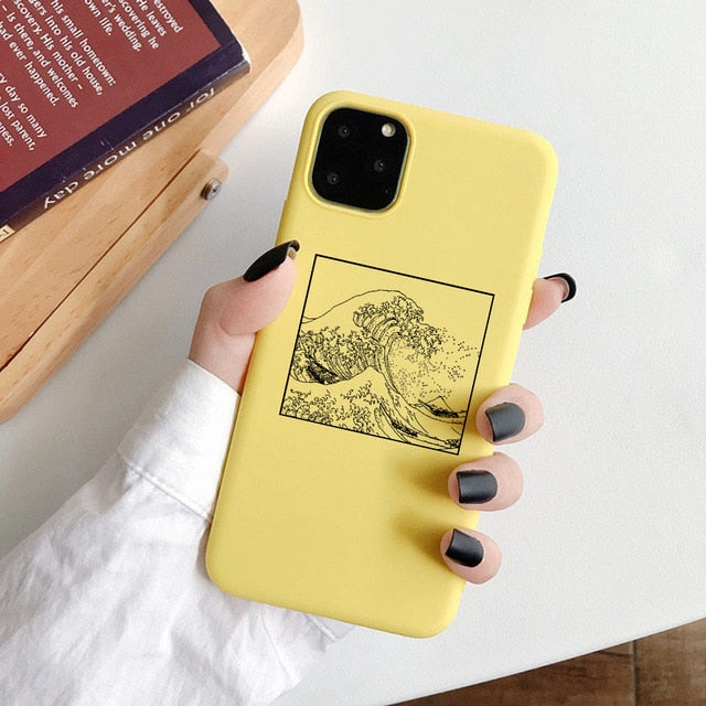 Fun Art Printed Phone Case  For iPhone 6S 5s 7 8Plus X XS 11 Pro Max