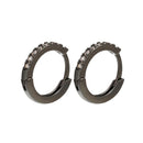 ZHUKOU 13x14mm one pair crystal hoop earrings for women jewelry DIY small earrings hooks jewelry accessories making model:VE82