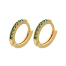 ZHUKOU 13x14mm one pair crystal hoop earrings for women jewelry DIY small earrings hooks jewelry accessories making model:VE82