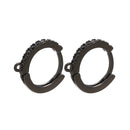 ZHUKOU 13x14mm one pair crystal hoop earrings for women jewelry DIY small earrings hooks jewelry accessories making model:VE82