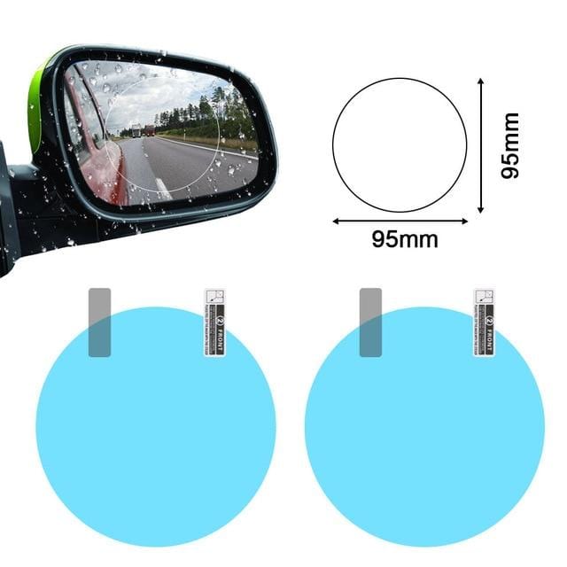 2pcs set car rearview mirror waterproof sticker window transparent film Anti fog anti-glare window foil auto protective stickers