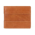 GENODERN Cow Leather Men Wallets with Coin Pocket Vintage Male Purse Function Brown Genuine Leather Men Wallet with Card Holders