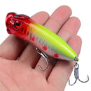 Hot 1pcs Fishing Lures 6.5cm/12g Topwater Popper Bait 5 Color Hard Bait Artificial Wobblers Plastic Fishing Tackle With 6