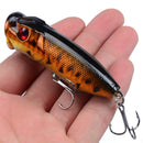 Hot 1pcs Fishing Lures 6.5cm/12g Topwater Popper Bait 5 Color Hard Bait Artificial Wobblers Plastic Fishing Tackle With 6