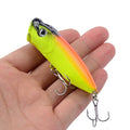 Hot 1pcs Fishing Lures 6.5cm/12g Topwater Popper Bait 5 Color Hard Bait Artificial Wobblers Plastic Fishing Tackle With 6# Hooks