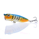 Hot 1pcs Fishing Lures 6.5cm/12g Topwater Popper Bait 5 Color Hard Bait Artificial Wobblers Plastic Fishing Tackle With 6