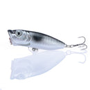 Hot 1pcs Fishing Lures 6.5cm/12g Topwater Popper Bait 5 Color Hard Bait Artificial Wobblers Plastic Fishing Tackle With 6