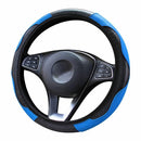 Car Steering Wheel Cover  Breathable Anti Slip PU Steering Covers Suitable 37-38cm Auto steering wheel protective Decoration