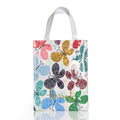 London Style PVC Reusable Shopping Bag Women's Bag Eco Friendly Flower Shopper Bag Waterproof Handbag Lunch Tote Shoulder Bag
