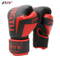 ZTTY Kick Boxing Gloves for Men Women PU Karate Muay Thai Guantes De Boxeo Free Fight MMA Sanda Training Adults Kids Equipment