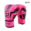 ZTTY Kick Boxing Gloves for Men Women PU Karate Muay Thai Guantes De Boxeo Free Fight MMA Sanda Training Adults Kids Equipment