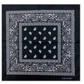 outdoor Bandana Square Scarf 55cm*55cm Black Red Paisley Headband Printed For Women/Men/Boys/Girls