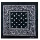 outdoor Bandana Square Scarf 55cm*55cm Black Red Paisley Headband Printed For Women/Men/Boys/Girls