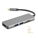Rankman Type-C to RJ45 Gigabit Lan Ethernet HDMI VGA Adapter SD TF Card Reader USB-C 3.0 Aux for MacBook Samsung Dex Huawei TV