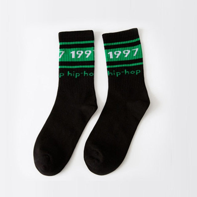 2020 Black White Cotton Socks AB Side Don't Follow Me I'm Lost too Creative Unisex Women Men Casual Socks Daily