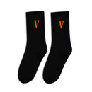 2020 Black White Cotton Socks AB Side Don't Follow Me I'm Lost too Creative Unisex Women Men Casual Socks Daily