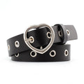 PKWYKLRE New sweetheart buckle with adjustable ladies luxury brand cute Heart-shaped thin belt high quality punk fashion belts