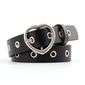 PKWYKLRE New sweetheart buckle with adjustable ladies luxury brand cute Heart-shaped thin belt high quality punk fashion belts