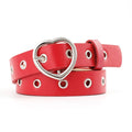 PKWYKLRE New sweetheart buckle with adjustable ladies luxury brand cute Heart-shaped thin belt high quality punk fashion belts