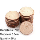 3-12cm Thick 1 Pack Natural Pine Round Unfinished Wood Slices Circles With Tree Bark Log Discs DIY Crafts Wedding Party Painting