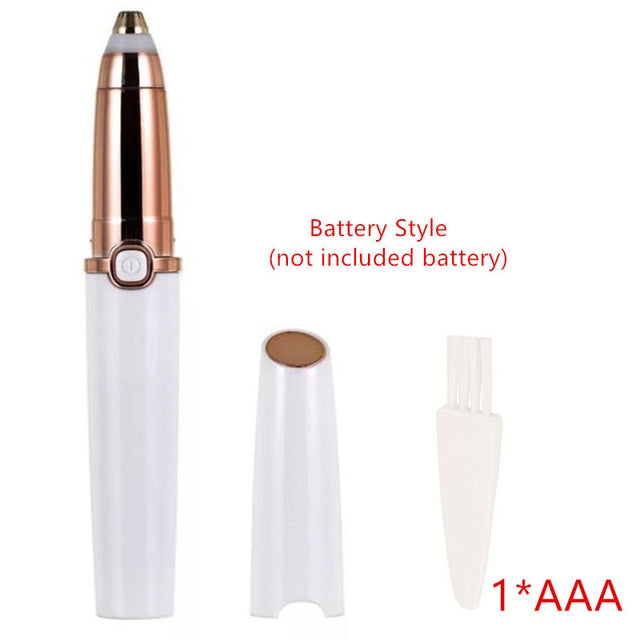 Protable Mini Electric Eyebrow Trimmer Lip Face Hair Razor Epilator Pen Hair Remover Eyebrow Shaver USB Rechargable 40