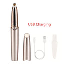 Protable Mini Electric Eyebrow Trimmer Lip Face Hair Razor Epilator Pen Hair Remover Eyebrow Shaver USB Rechargable 40