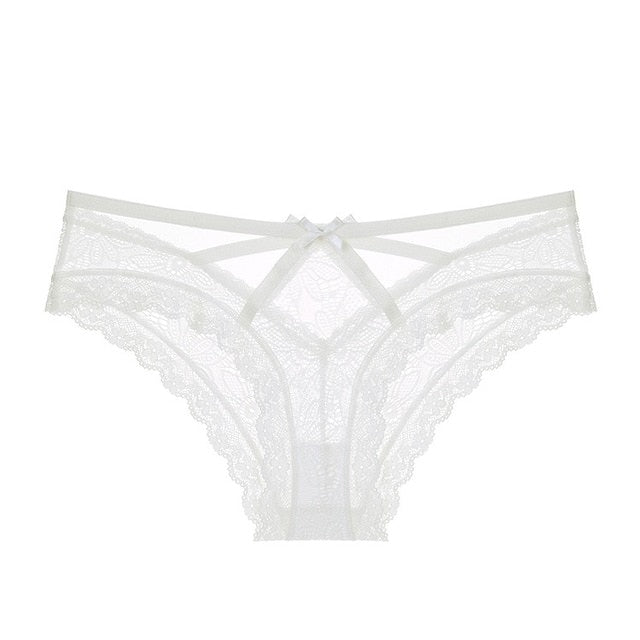 CINOON Sexy Transparent Panties Women Lace Low-waist Briefs Hollow Out Underwear Ladies Underpants Intimates G String Lingerie