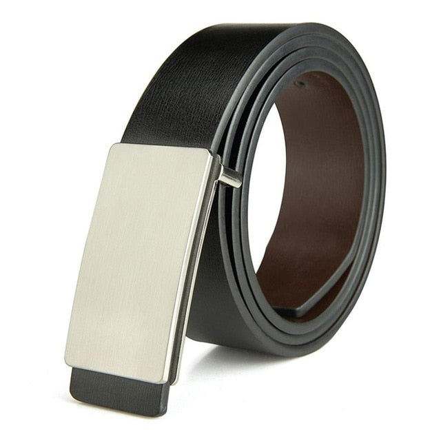 FAJARINA Brand Men's Quality Design PU 2nd Layer Genuine Leather Black Fashion Belts Male Jeans Belt Apparel Accessories for Men