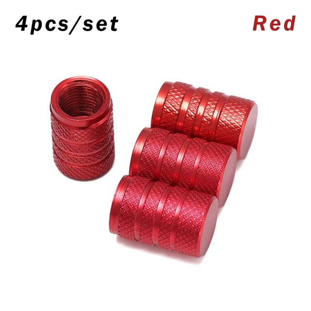 4PC Universal Dustproof Aluminium Alloy Bicycle Cap Wheel Tire Covered Car Truck Tube Tyre Bike Accessories 10 Colors