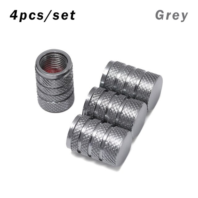 4PC Universal Dustproof Aluminium Alloy Bicycle Cap Wheel Tire Covered Car Truck Tube Tyre Bike Accessories 10 Colors