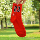 High Quality Fashion Men's Breathable Basketball Socks Elite Thick Sports Socks Unisex Harajukumen's happy Funny Embroider socks