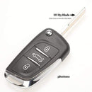 jingyuqin CE0523 Modified Flip Key Shell For Citroen C2 C4 C5 Berlingo Xsara Picasso Peugeot 306 407 807 Partner VA2/HU83 2/3BTN