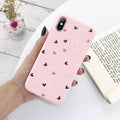 Silicone  Candy Colored Love Heart Phone Case For iPhone 11 Pro X XR XS Max 7 8 6 6s Plus 5 5s SE