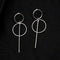 2020 NEW Gold Metal Long Circle Pendant Earings Tassel Earrings for Women  Fashion Jewelry Statement Geometric Voor Vrouwen