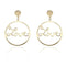 2020 NEW Gold Metal Long Circle Pendant Earings Tassel Earrings for Women  Fashion Jewelry Statement Geometric Voor Vrouwen