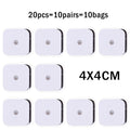10Pcs/lot 4*4cm Electrode Pads For Tens Acupuncture Physiotherapy Machine Ems Nerve Muscle Stimulator Slimming Massager Patch