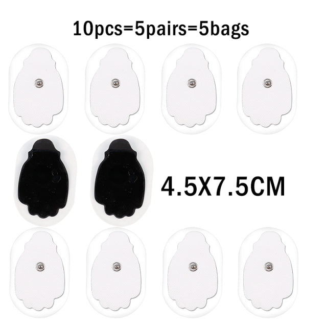 10Pcs/lot 4*4cm Electrode Pads For Tens Acupuncture Physiotherapy Machine Ems Nerve Muscle Stimulator Slimming Massager Patch