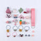 18/24 Pcs/Set Children Hair Clip Set Baby Head flower Fabric Bow Barrettes Hair clips Girl Elastic hair Headband Headdress Gift