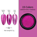 Nail Art Mirror Pigment Powder  Nail Glitters Metallic Color for Nail Art UV Gel Polishing Rose Gold Silver Colors
