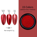 Nail Art Mirror Pigment Powder  Nail Glitters Metallic Color for Nail Art UV Gel Polishing Rose Gold Silver Colors