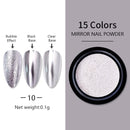 Nail Art Mirror Pigment Powder  Nail Glitters Metallic Color for Nail Art UV Gel Polishing Rose Gold Silver Colors