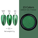 Nail Art Mirror Pigment Powder  Nail Glitters Metallic Color for Nail Art UV Gel Polishing Rose Gold Silver Colors