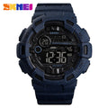 SKMEI Fashion Sport Watch Men Alarm Clock Cowboy Waterproof Week Display Men Watches Denim Digital Watch relogio masculino 1472