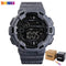 SKMEI Fashion Sport Watch Men Alarm Clock Cowboy Waterproof Week Display Men Watches Denim Digital Watch relogio masculino 1472