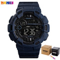 SKMEI Fashion Sport Watch Men Alarm Clock Cowboy Waterproof Week Display Men Watches Denim Digital Watch relogio masculino 1472