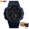 SKMEI Fashion Sport Watch Men Alarm Clock Cowboy Waterproof Week Display Men Watches Denim Digital Watch relogio masculino 1472