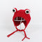 Solid color Cartoon frog knitted hat winter warm hat Skullies cap beanie hat for kid boy and girl 75